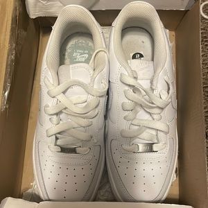 Size 4youth all white Nike Air Force 1
